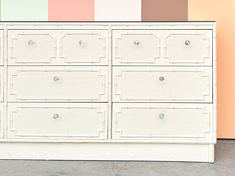 Palm Beach Style Faux Bamboo Dresser