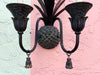 Pair of Tole Pineapple and Tassel Wall Sconces