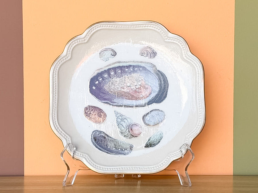 Shell Chic Decoupage Plate
