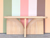 Pencil Reed Rattan Curved Console