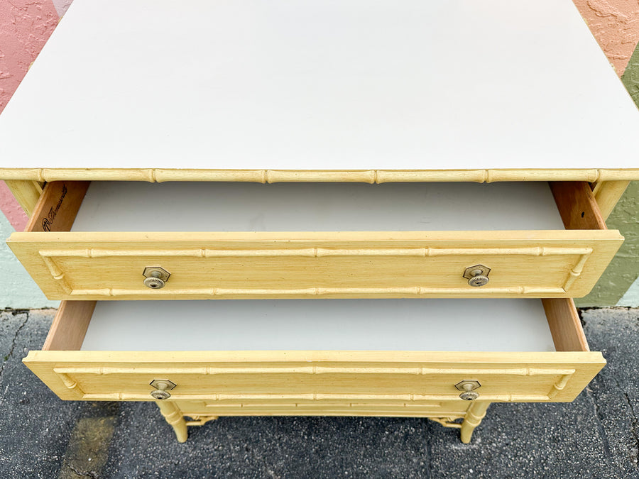 Thomasville Faux Bamboo Tall Chest