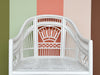 White Brighton Style Rattan Chair