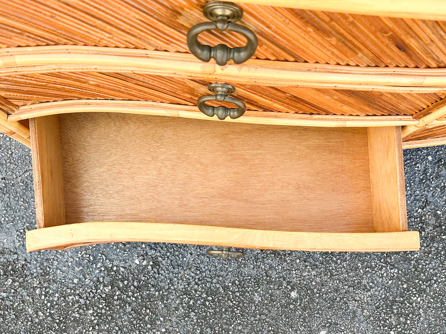 Pencil Reed Rattan Dresser