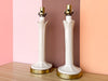 Pair of Roche Style Tulip Lamps
