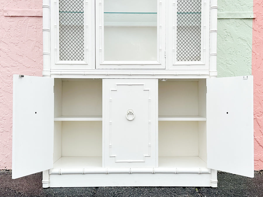 Thomasville Faux Bamboo Cabinet