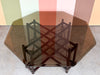 Handsome Rattan Coffee Table with Smoke Glass
