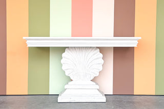 Shell Motif Wood Console