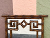 Handsome Faux Bamboo Greek Key Mirror