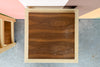 Pair of Wood and Grasscloth Side Tables