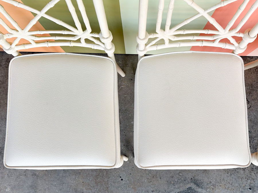 Palm Beach Style Faux Bamboo Outdoor Dining Set