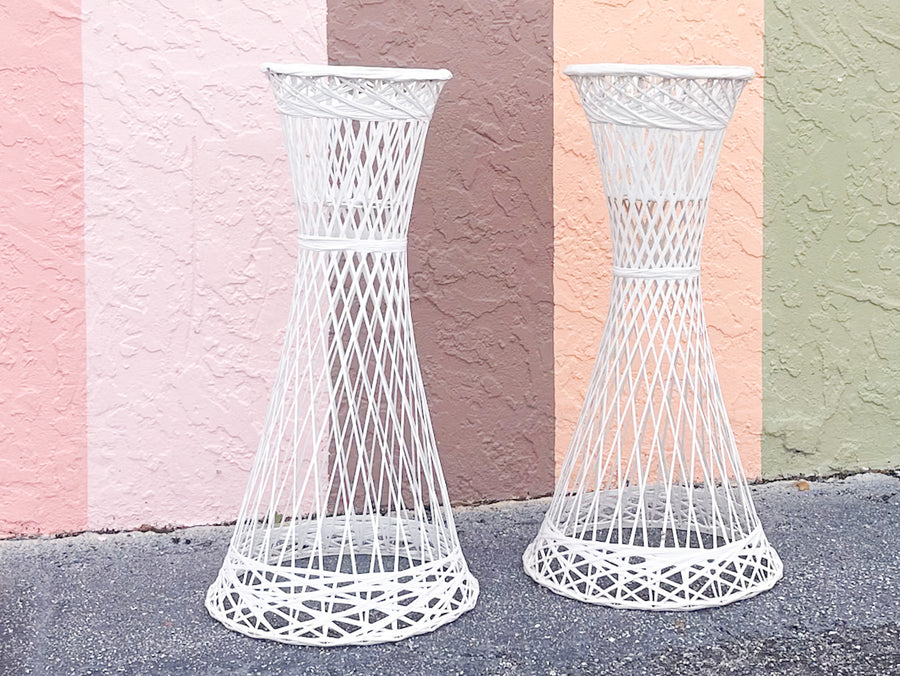 Pair of Webspun Plant Stands