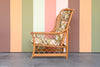 Rattan Wingback Chair