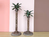 Set of Three Palm Tree Candle Holders