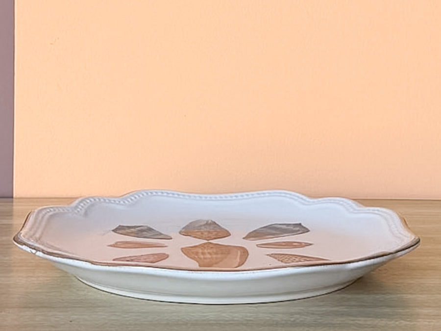 Shell Chic Decoupage Plate