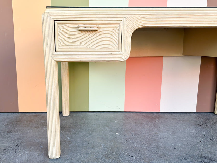 Coastal Chic Pencil Reed Desk and Chair