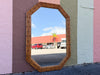 Faux Bamboo Octagon Mirror