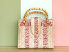 Woven Rattan Bag with Bamboo Handle