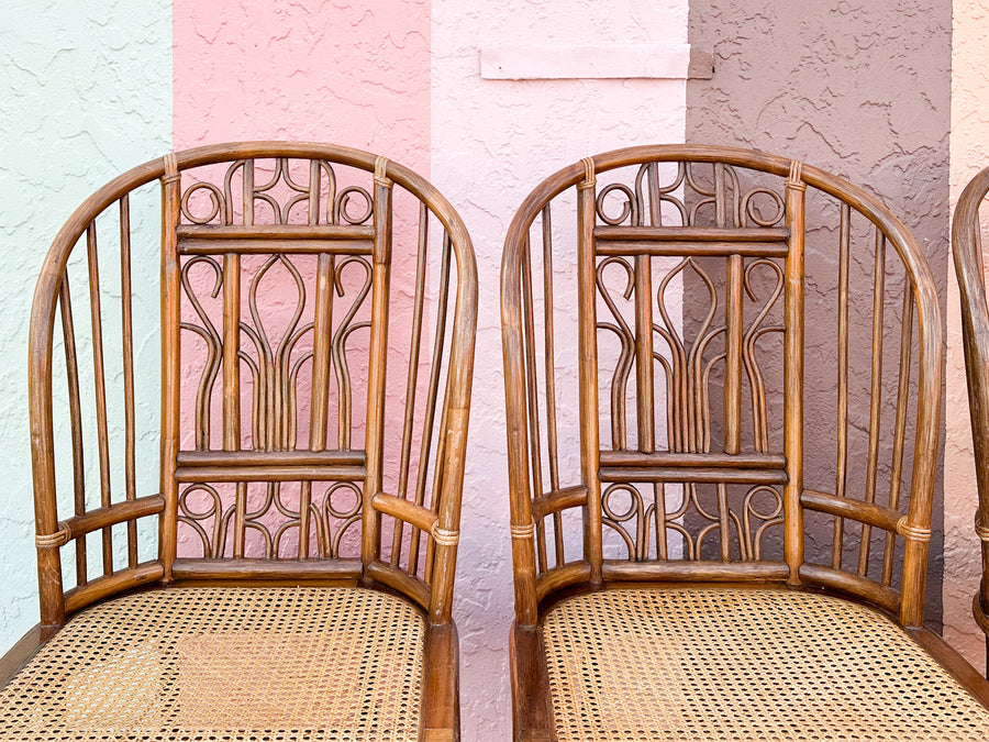 Set of Four Brighton Style Dining Chairs