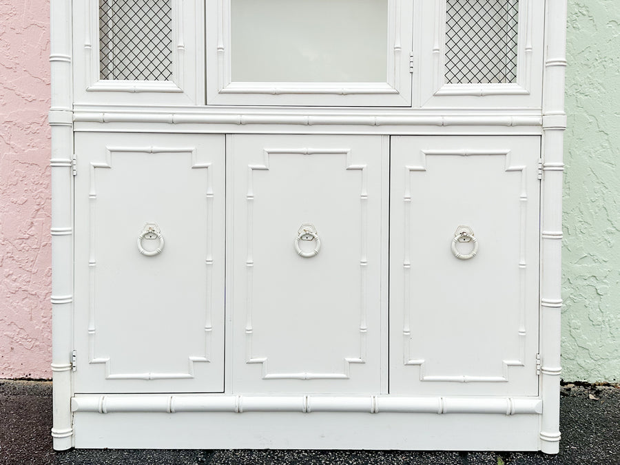 Thomasville Faux Bamboo Cabinet