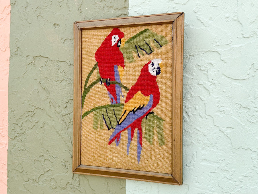 Parrot Needlepoint Art