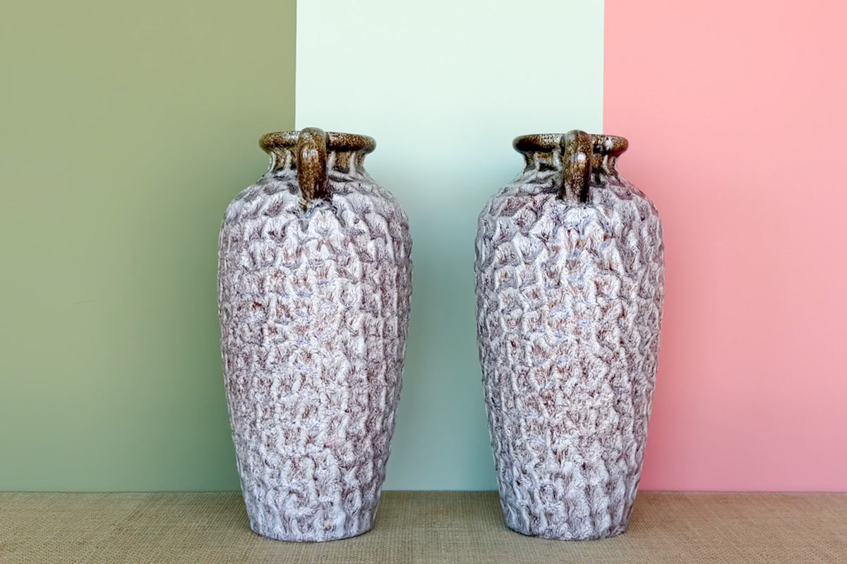 Pair of MCM Pottery Vases
