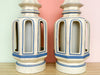 Pair of Pagoda Inspired Lamps