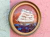 Pair of Sailing Ships Butterfly Art