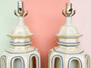 Pair of Pagoda Inspired Lamps