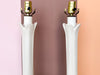 Pair of Roche Style Tulip Lamps