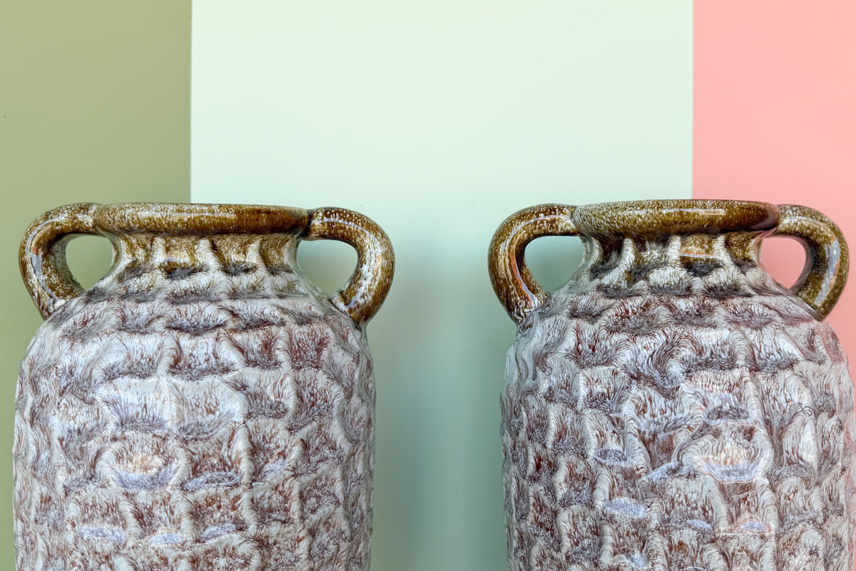 Pair of MCM Pottery Vases
