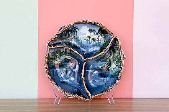 Old Florida Flamingo Plate