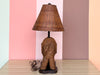 Adorable Wicker Elephant Lamp