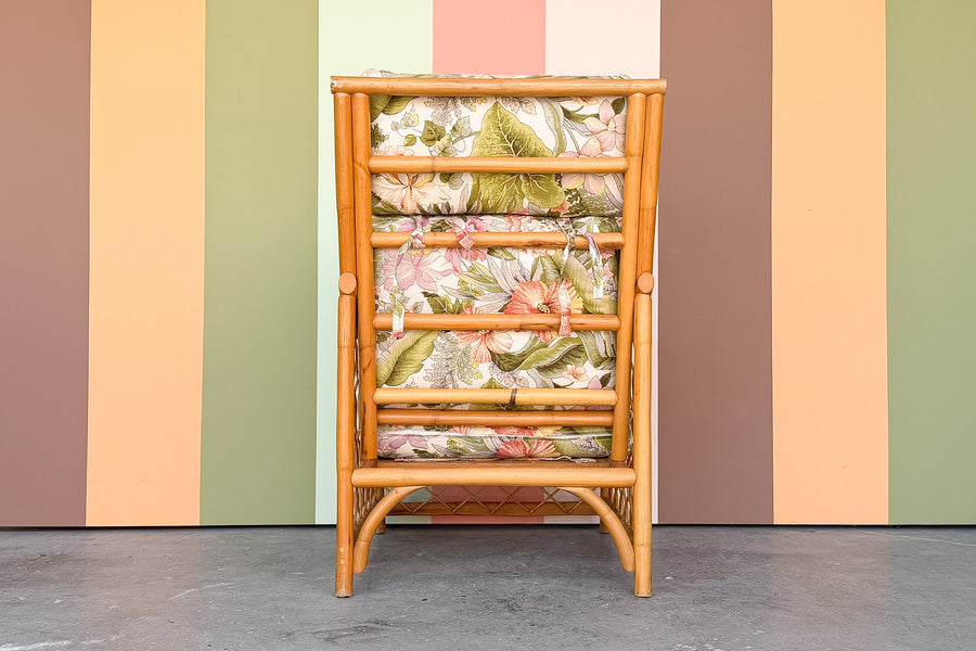 Rattan Wingback Chair