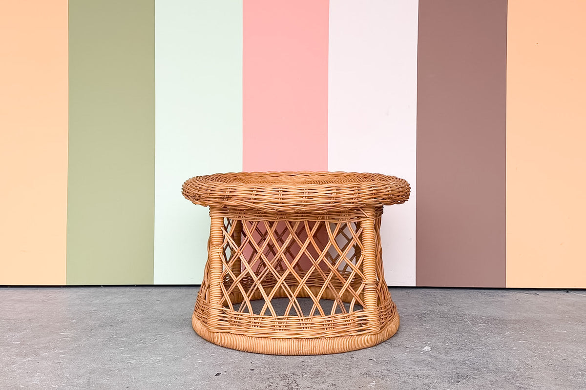 Cute Wicker Side Table