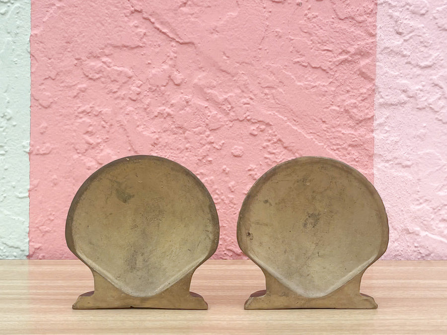Kips Bay Brass Shell Bookends