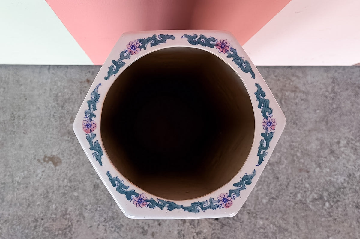 Large Chinoiserie Chic Umbrella Stand