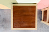 Pair of Wood and Grasscloth Side Tables