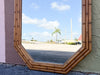 Faux Bamboo Octagon Mirror
