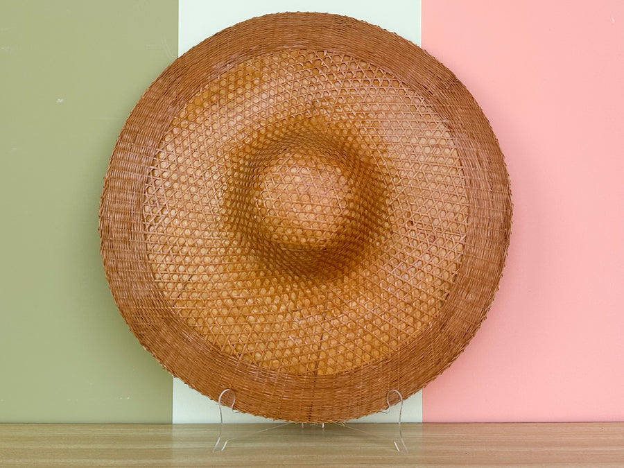 Trio of Cane and Rattan Hats