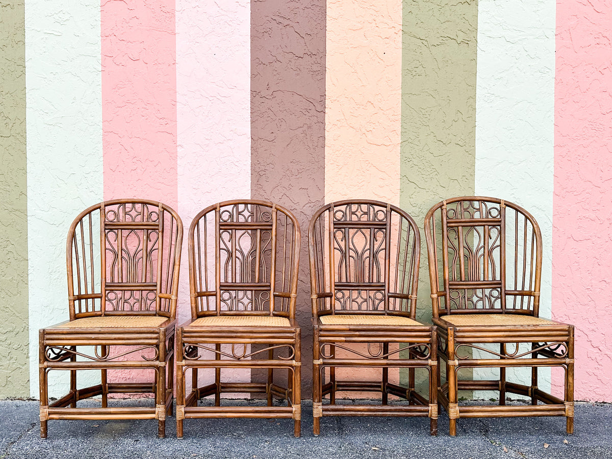 Set of Four Brighton Style Dining Chairs