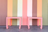 Pair of Coral Ming Style Side Tables