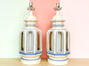 Pair of Pagoda Inspired Lamps