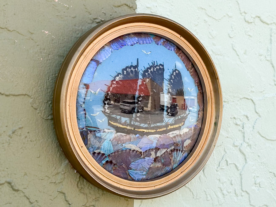 Pair of Sailing Ships Butterfly Art