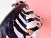 Large Whimsical Leather Zebra