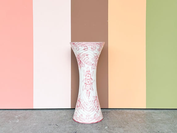 Pretty Pink and White Umbrella Stand