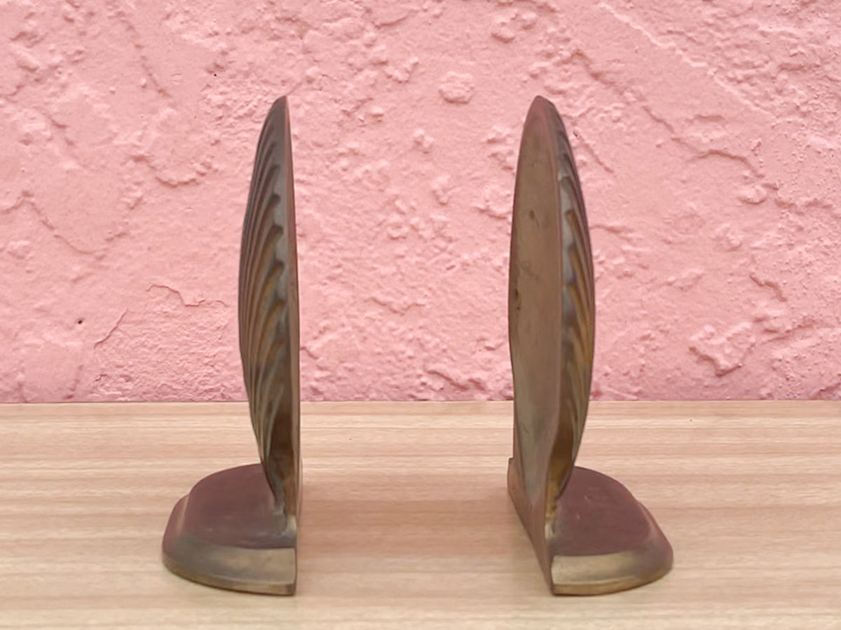 Kips Bay Brass Shell Bookends