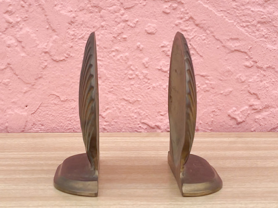 Kips Bay Brass Shell Bookends