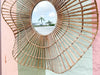 Modern Island Chic Rattan Mirror