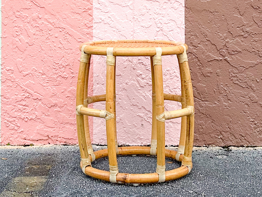 Cute Round Rattan Side Table