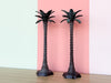 Pair of Palm Tree Candle Holders